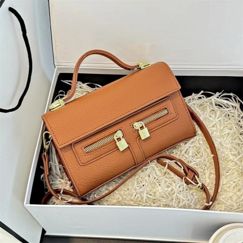 

2025 Новая элитная брендовая женская кожаная сумка-тоут известного дизайнера, элегантная Парижская простая сумка ​