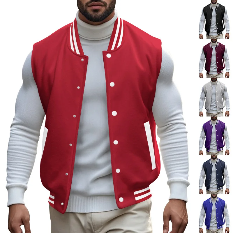 2024 Fashionable Men's Jacket: Amazon Men's Stand-Collar Sleeveless Buttoned Fleece Jacket adult mens need funny