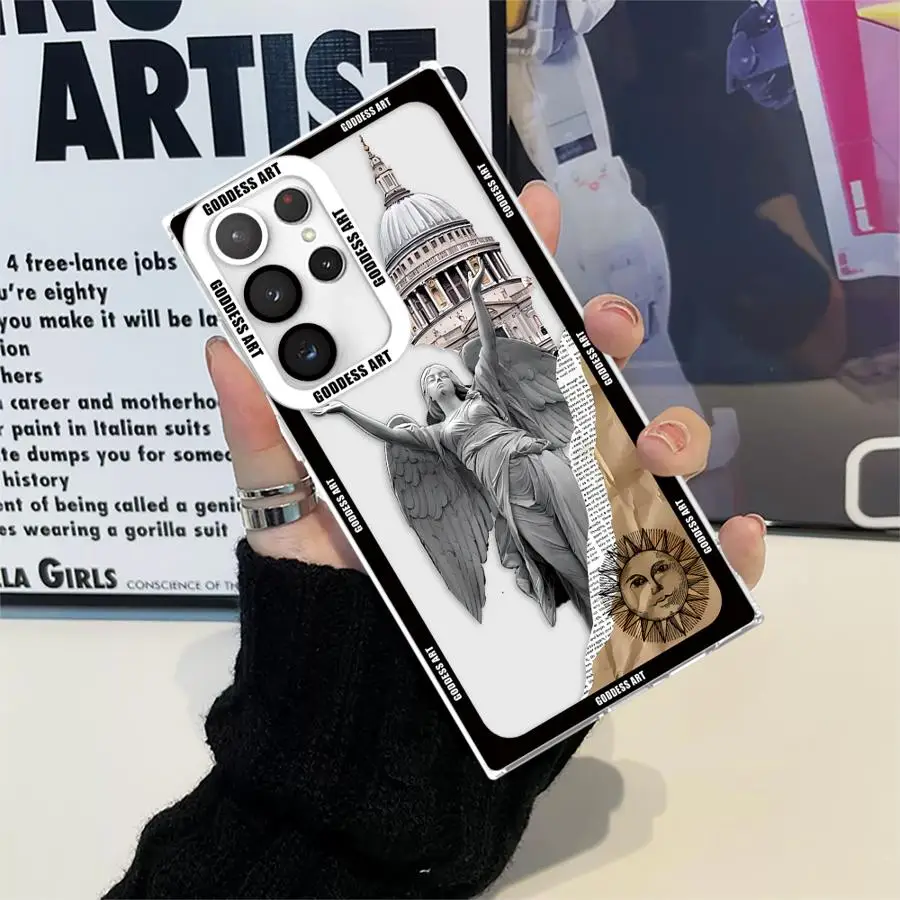 Freedom Is Like Aesthetic Art Clear Case for Samsung Galaxy S24 Ultra S20 FE S21 S22 Plus S23 Ultra S23 FE Note 20 Ultra Cover