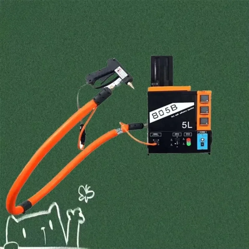 

PID Control Hot Melt Glue Machine Spray Nozzle 5 Liter Glue Applicator for Paper Box Packing Machine