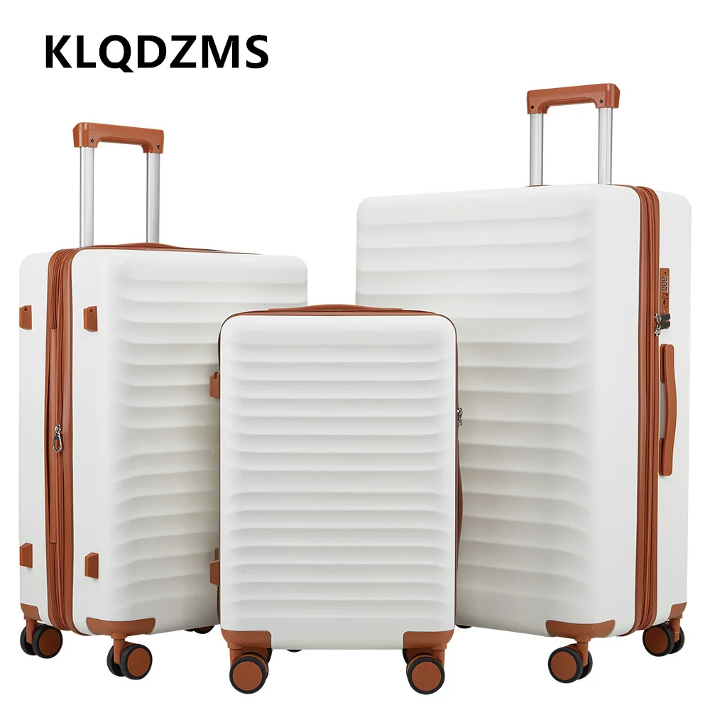 KLQDZMS Rolling Suitcase ABS + PC Boarding Box Large Capacity Trolley Case Cart Type Travel Universal Wheel Rolling Luggage