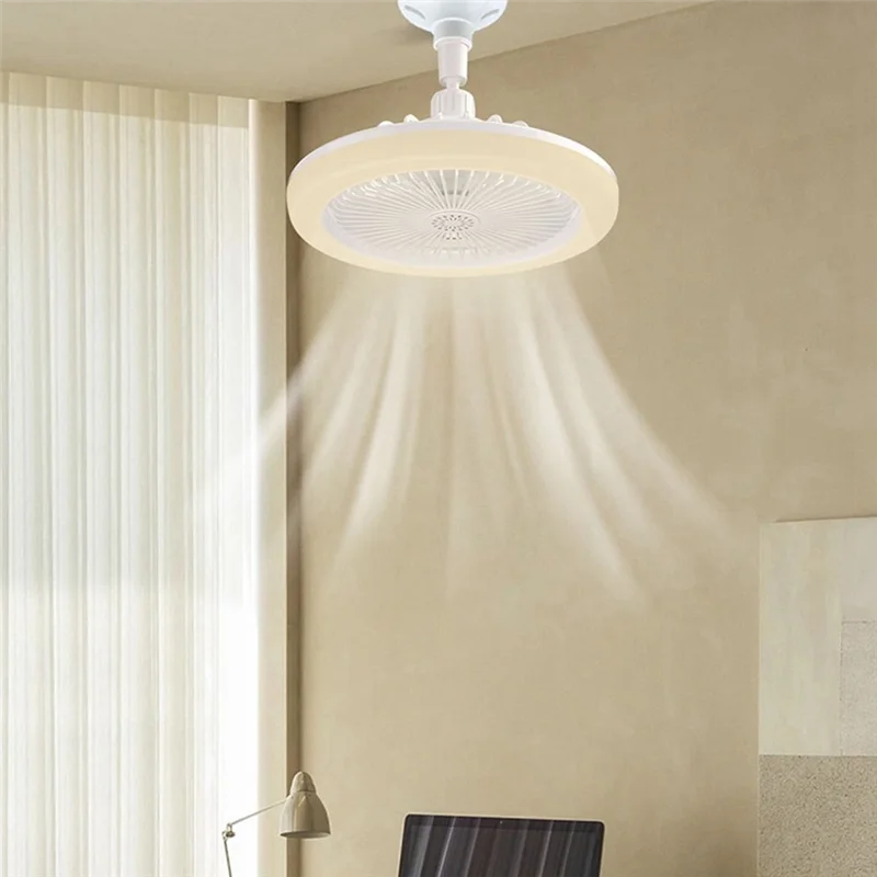 

Ceiling Fans With Remote Control And Light Lamp Fan E27 Converter Base Ceiling Fans For Bedroom Living Room-A57X