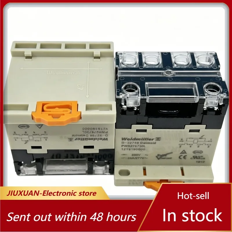 New 1pcs/lot PWR276730L 230VAC 25A 2 Normally Open DIN Mount Coupling Relay With LED Indicator For Industrial Control Cabinet