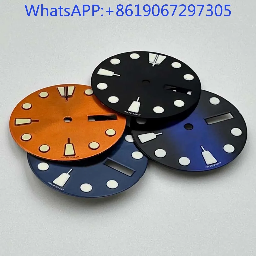 أمة الله الملمس الأخضر لوم ساعة الطلب مناسبة ل NH35/36 الحركة التلقائية NH35 حالة الغوص الرياضية أجزاء وزارة الدفاع