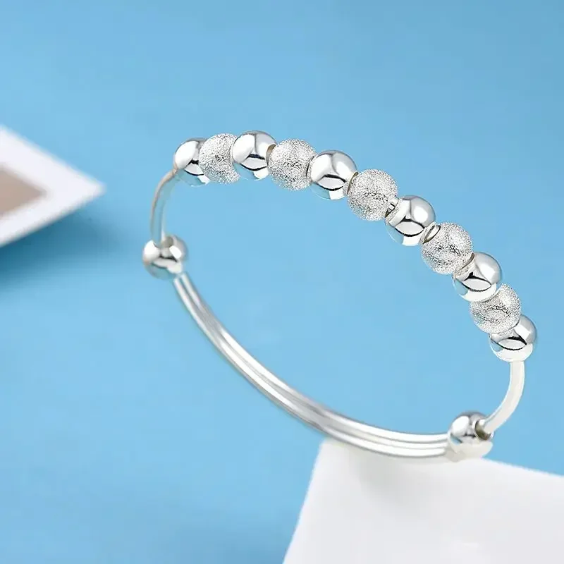 

Charms 925 Sterling Silver Luxury Beads Bracelets Bangles Cuff Cute For Women Party Wedding Jewelry Adjustable Love Bracelet