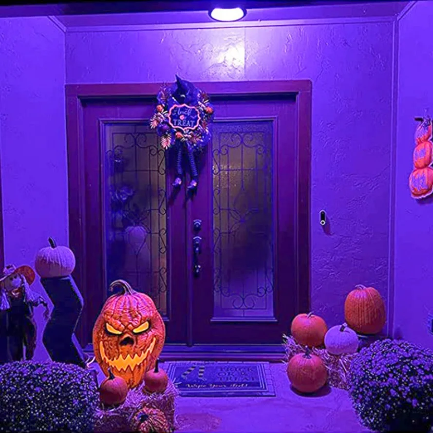 Lâmpada Roxa UV, A60 PurpleTransparent Cover, Festa no Hotel, Luz de Decoração Fluorescente Atmosfera, Casa Fantasma, 12W, AC 85-265V