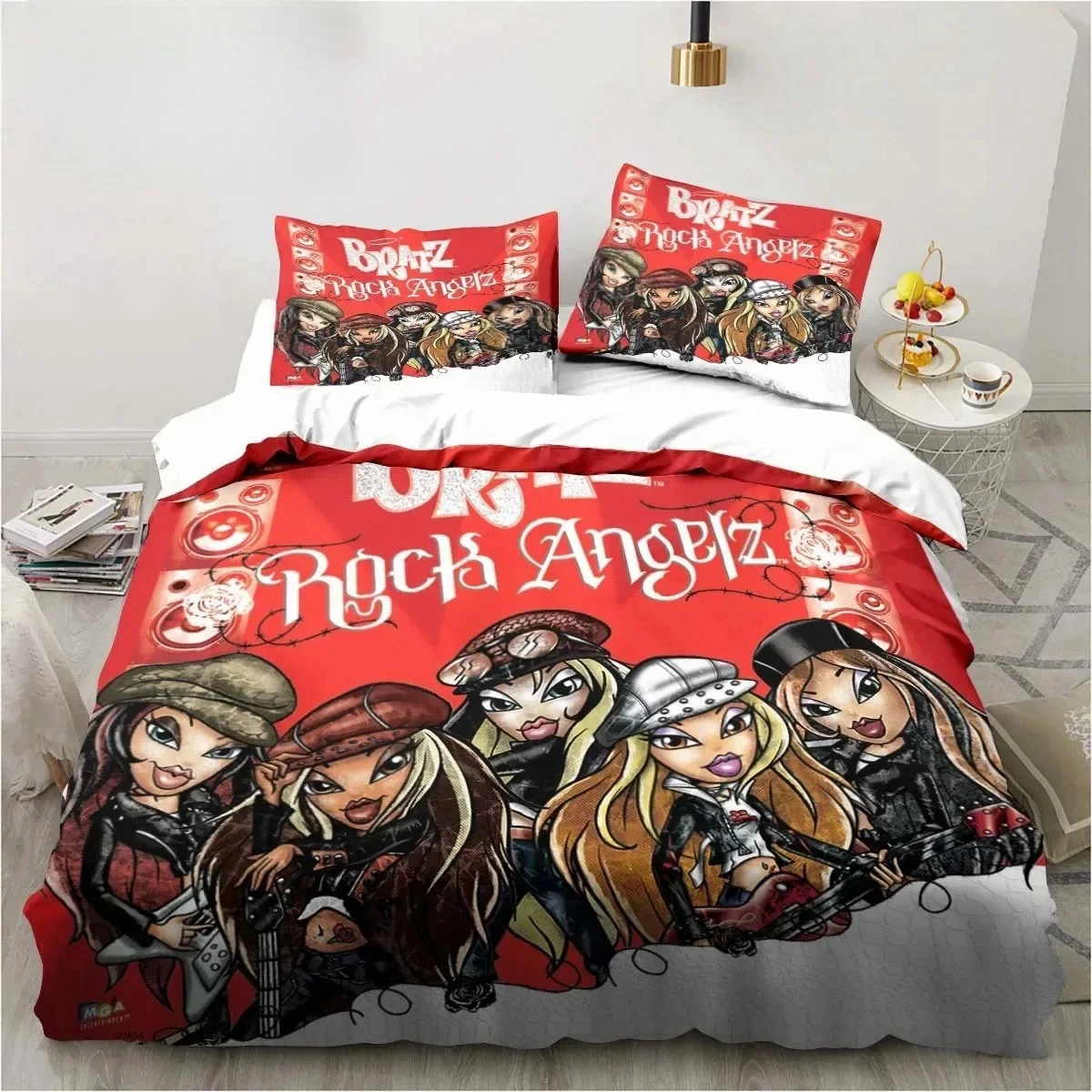 Cartoon B-Bratz 3D Print Kawaii Girls Bedding Set Single Twin Full Queen King Size Bed Set Adult Kid Girls Bedroom Bedding Gift