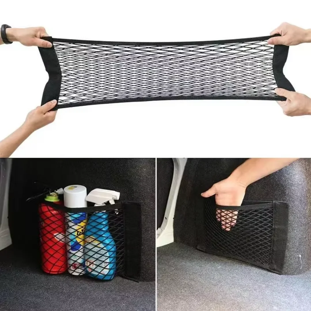 Tail Bag Rack - Car Trunk Double-layer Mesh Pocket Storage