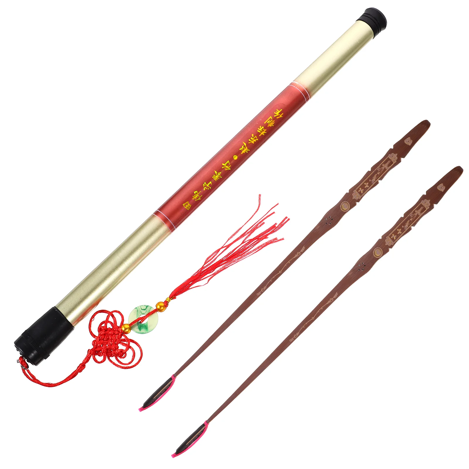 2 Pcs Yangqin Bamboo Dulcimer Practice Accessory Jean Hammer Instrument Elastic Fujian Old Musical