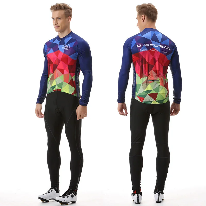 

Men Long Sleeve Bicycle Cycling Sets Anti-sweat Ridng Clothing Suits 3D Padding Cushion Sport Jerseys Customized/Wholesale