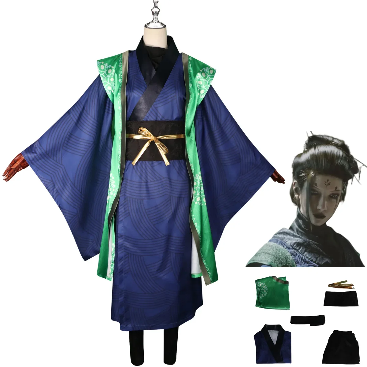 

2024 New Game Black Myth: Wukong Spider Cosplay Costume Chinese Style Hanfu Cloak Uniform Woman Halloween Christmas Suit