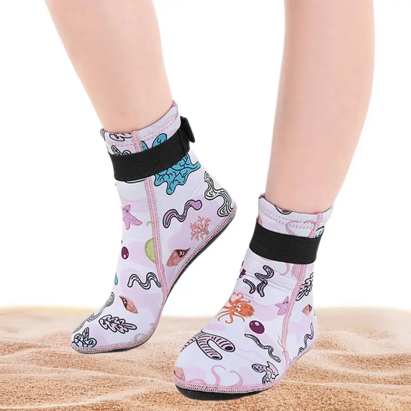 Anti-Scratch Kids Sand Socks Camouflage Sand Socks Sand-Proof Beach Sports Socks For Beach Swimming Snorkeling Sailing