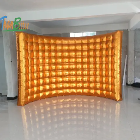 웨딩 파티 10피트 사진 부스 배경 풍선 벽 실버 또는 골드 Fotobudka 360 사진 부스 벽 파티 이벤트