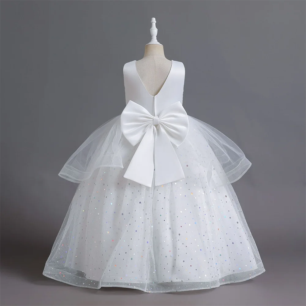 Robe de queue de segment de banquet de mariage de princesse pour les filles, robe de queue de danse, fête de remise des diplômes de campus, nouveau, été