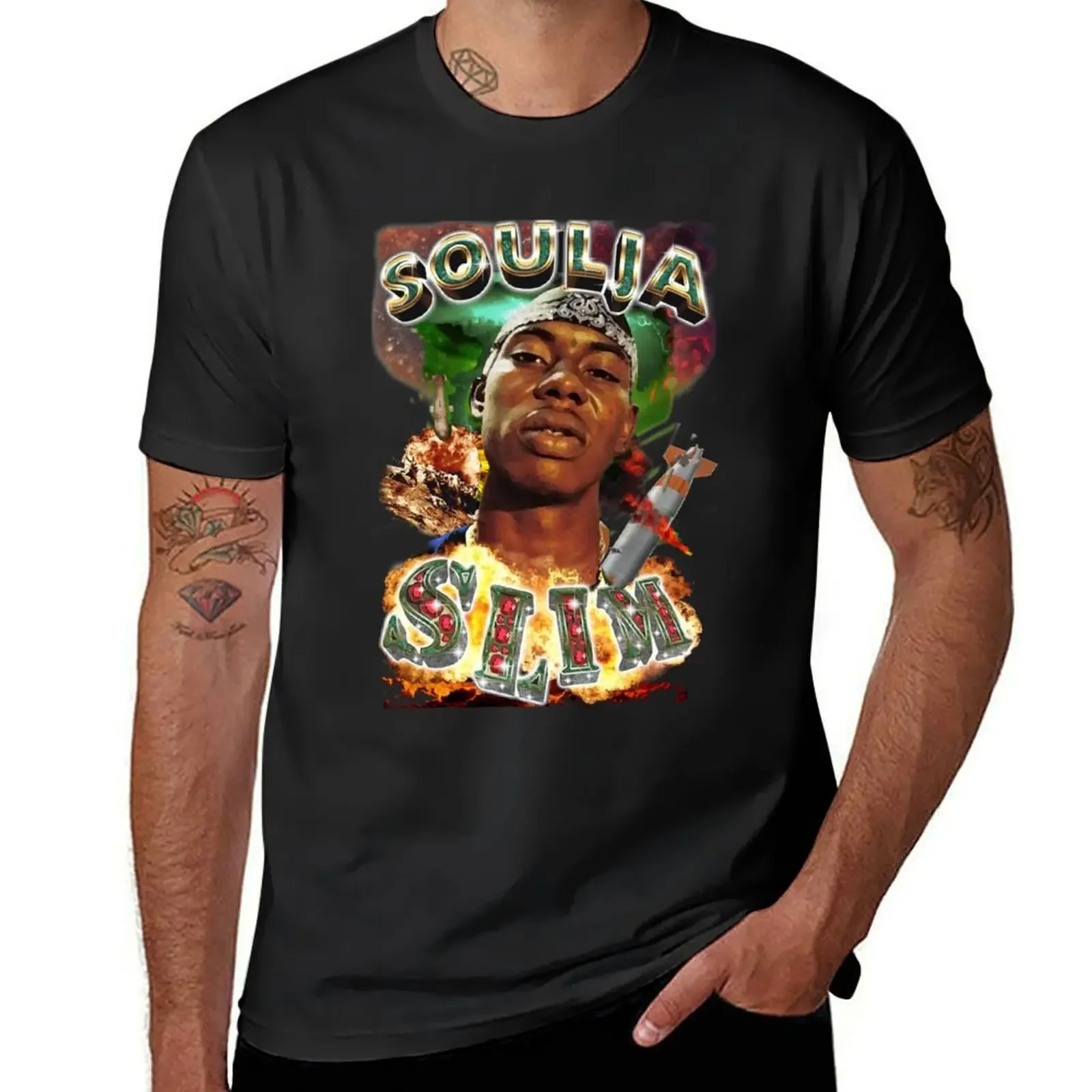 

Soulja Slim 90's Mall Style T-Shirt blacks plus size tops graphic shirts man clothes oversized t shirts for men