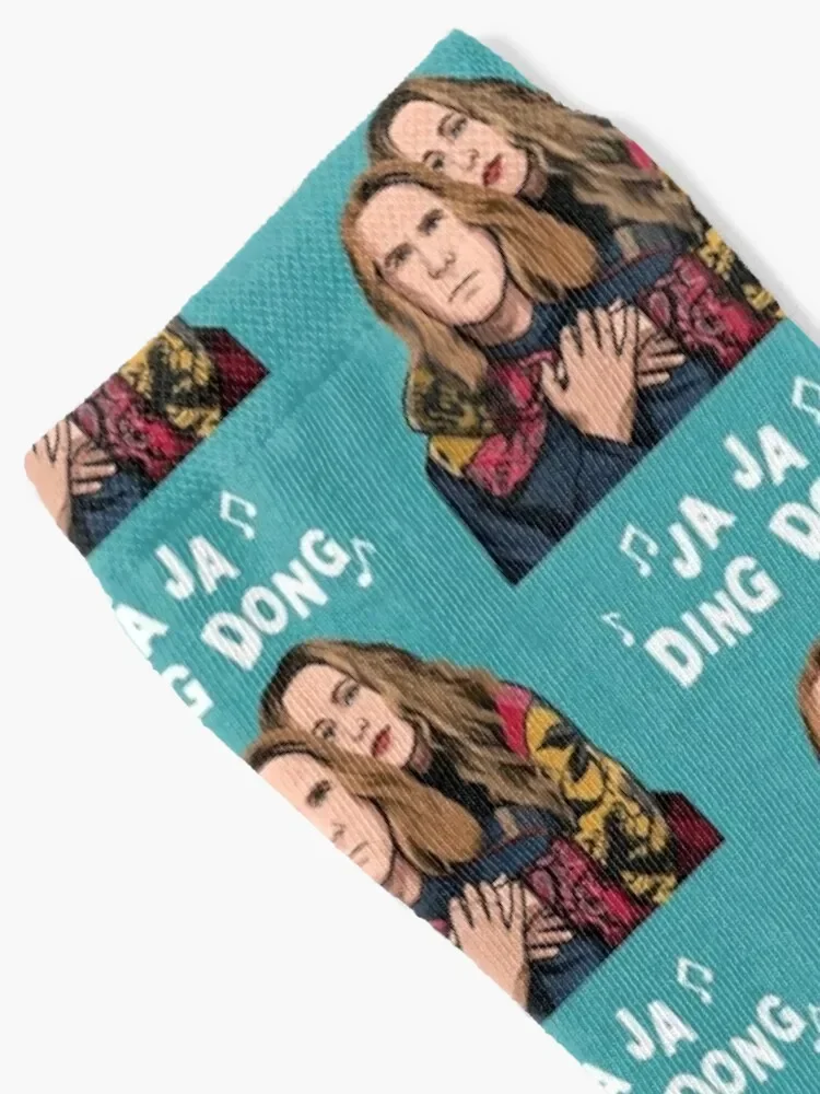 Eurovision Ja Ja Ding Dong Song Fire Saga Merch Netflix Socks Men's moving stockings Male Socks Women's