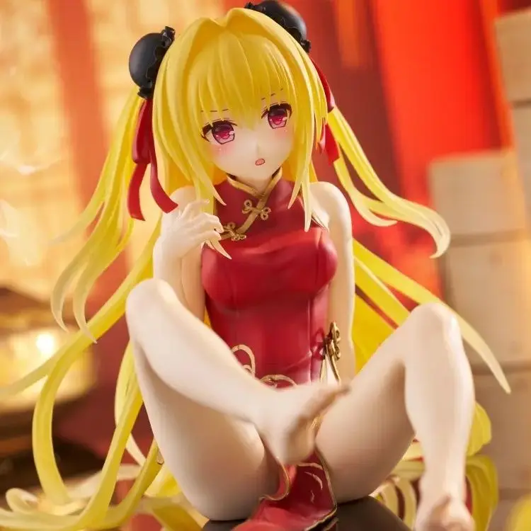 

Original Darkness To Love Dakness 2nd Eve Anime Action Figure Model Chinese Formal Dress Style Ornament Toy