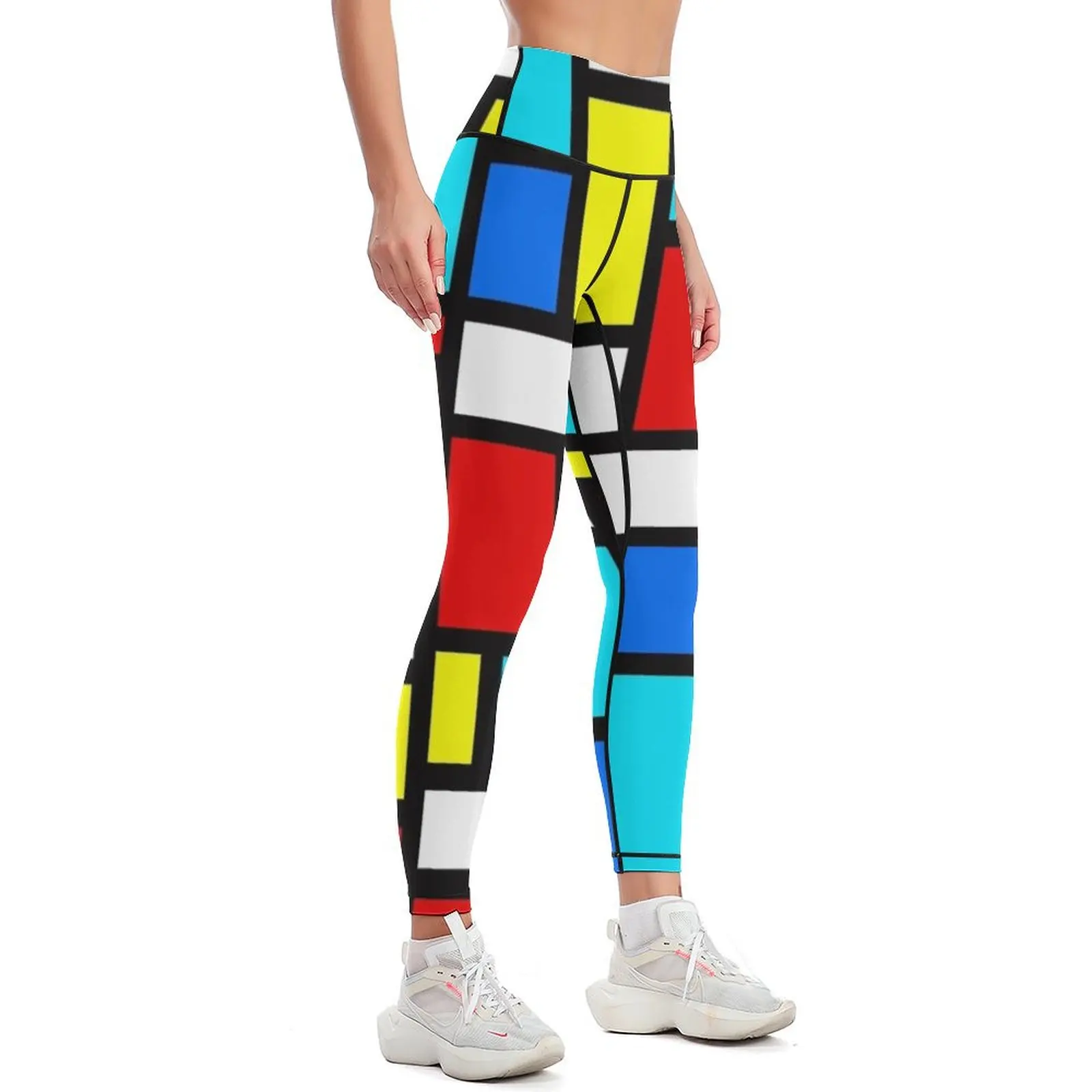 Bauhaus-esque Mid Century Modern 4 Leggings Women's sportswear Sportswear woman gym for girls Women sports Womens Leggings