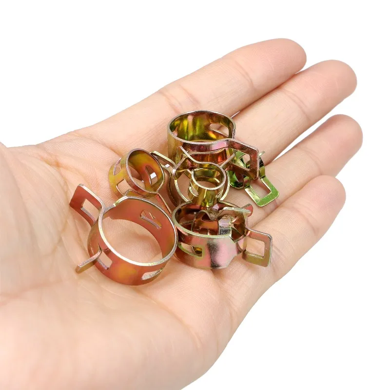 Fuel Water Line Hose Pipe Air Tube Clamps Fastener 4mm 5mm 6mm 7mm 8mm - 25mm Manganese Steel Galvanized Silicon Hose Clip