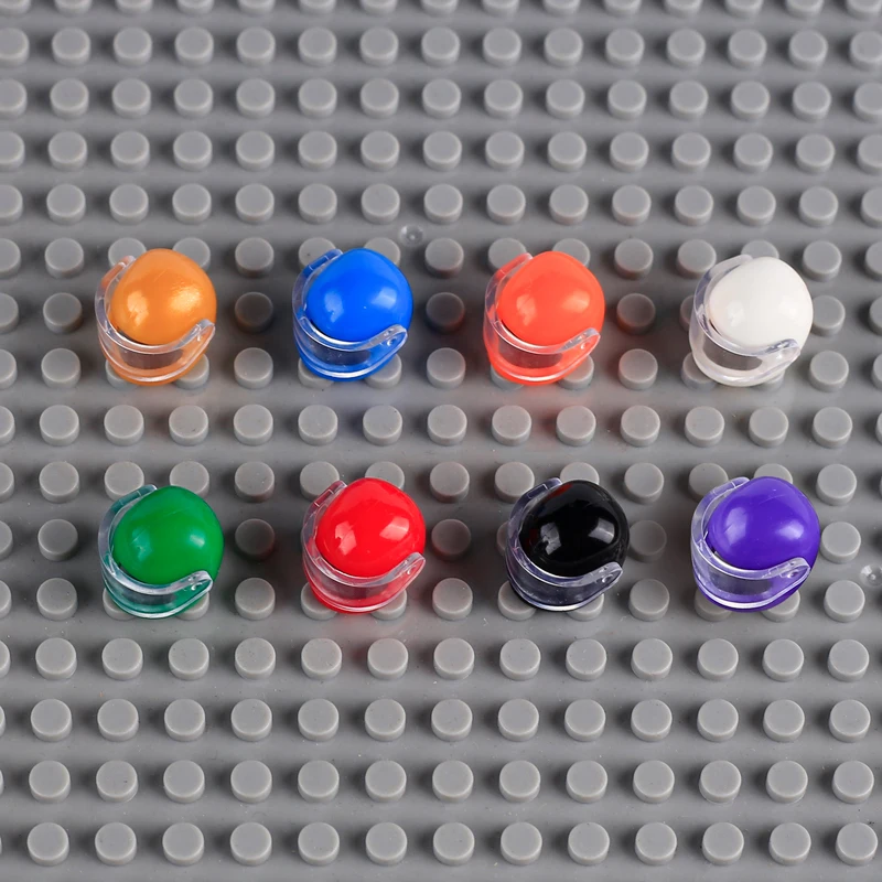 مدينة دراجة نارية خوذة نظارات قبعة بنة الجيش العسكري الجندي أرقام قبعة الملك تاج رئيس الملحقات لعبة الطوب 2446