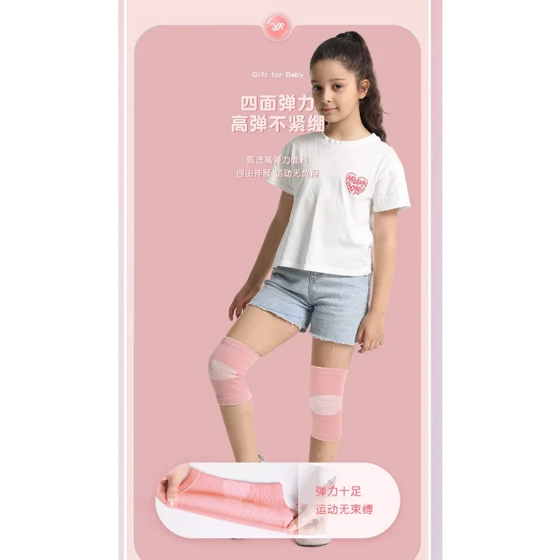 Breathable Knee Brace Protector for Children Relieves Knee Sports Pads for Basketball Volleyball Running Dancing Sports Safety