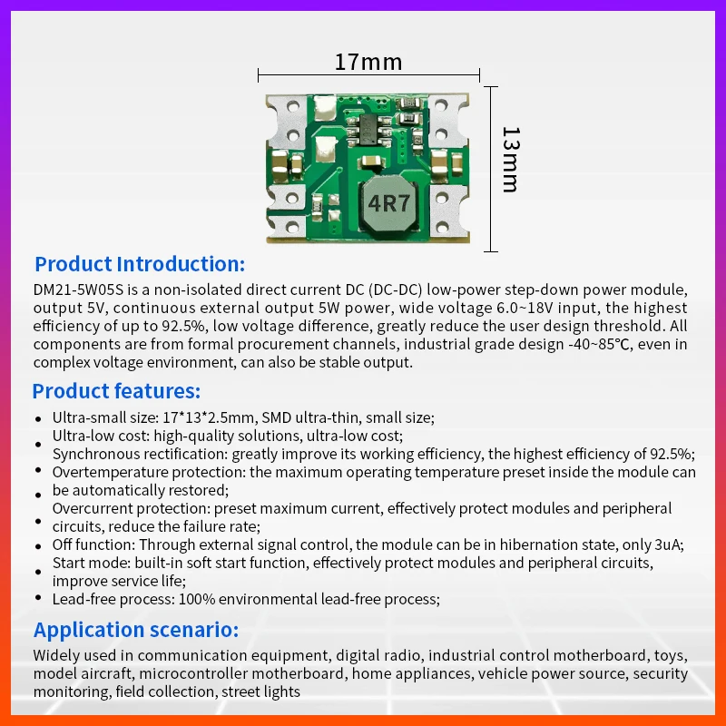 DM21-5W DC-DC Voltage 12 V To 5 V Power Supply Module | | 3.3 V24V Turn 5 V / 3.3 V, 5 W Voltage Regulator Module