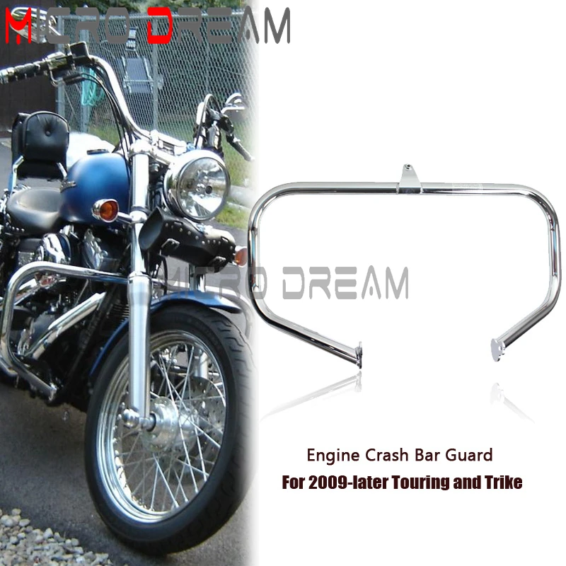 

Motorcycle Engine Guard 1-1/4" Highway Crash Bar For Harley Touring Trike Road King Street Glide FLHR FLHX FLHT 2009-Later