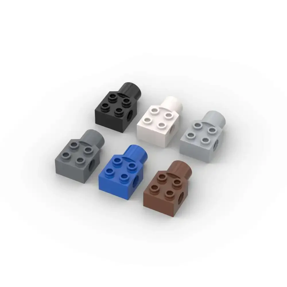 

MOC 10PCS Puzzle Particle 48169 Modified 2x2 Building Blocks With Pin Holes Joint Socket Bricks Toy Children Gift Dropshipping