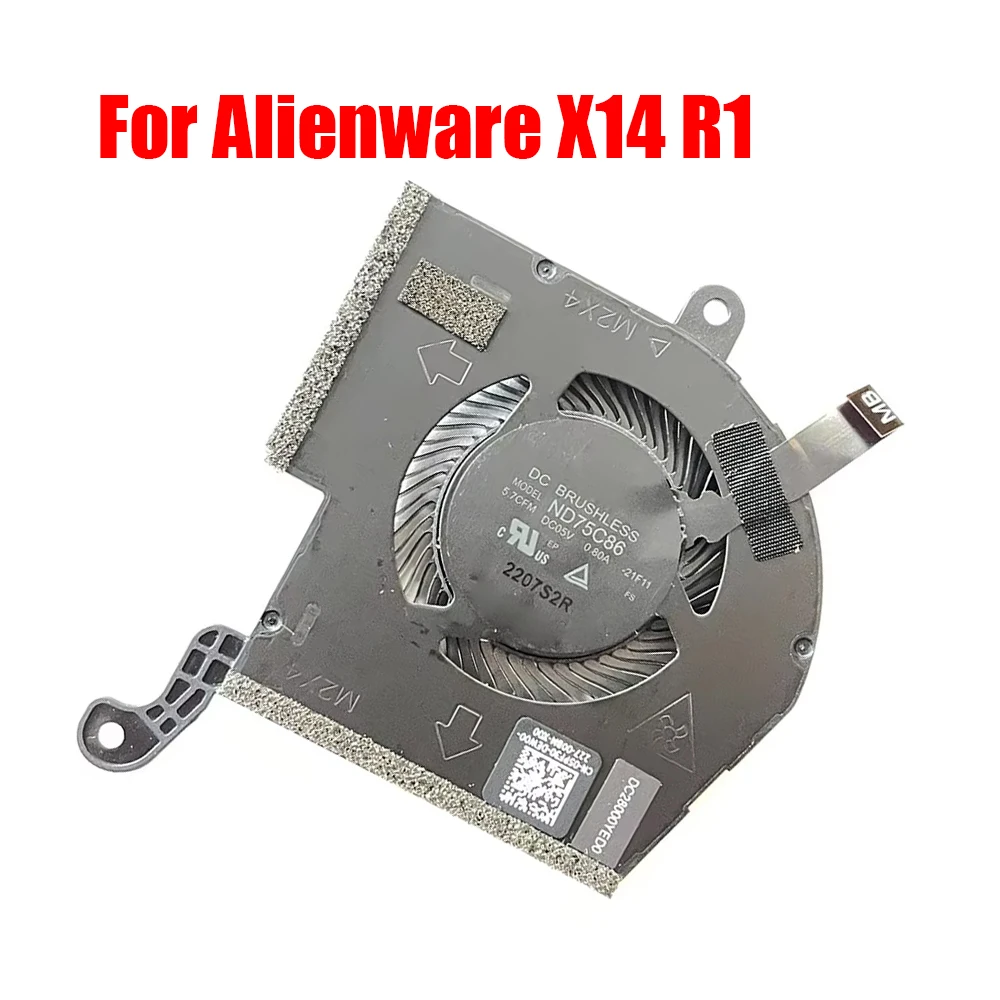 

Laptop GPU Fan For Alienware X14 R1 05PF30 5PF30 ND75C86-21F11 DC28000YED0 DC05V 0.80A 5.7CFM