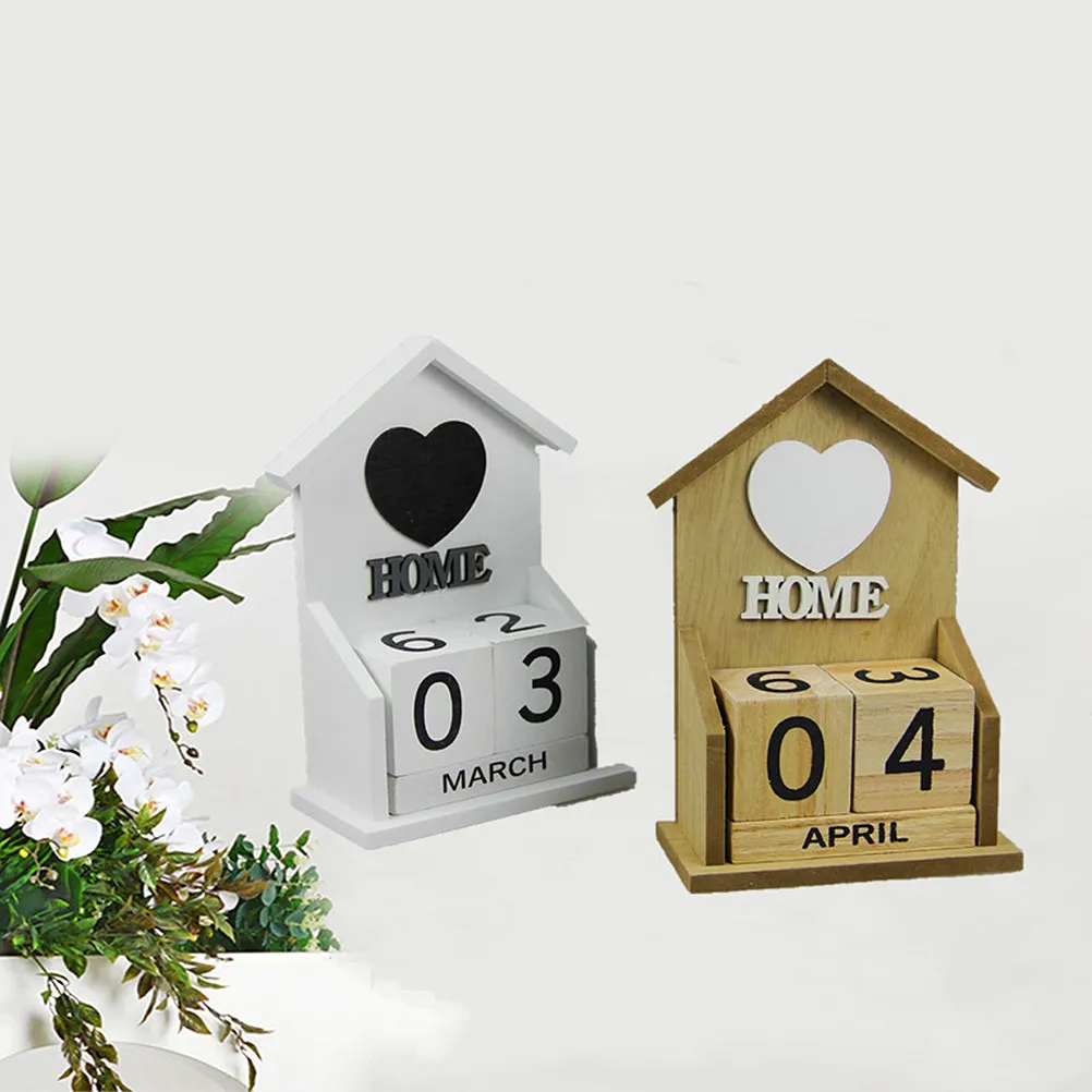 

Деревянный настольный вечный календарь-подставка: креативные поделки для дома и офиса, декор своими руками, с возможностью печати
