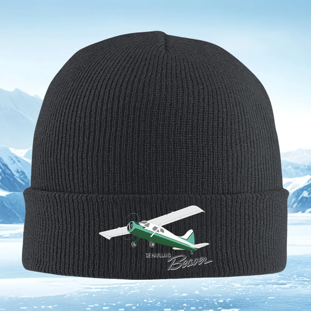 Avión, Hélice, Blanco, Maga, Verde Hombres Mujeres Gorro de Punto Unisex Gorro Jersey Gorro Invierno Térmico Cálido Navidad Al a