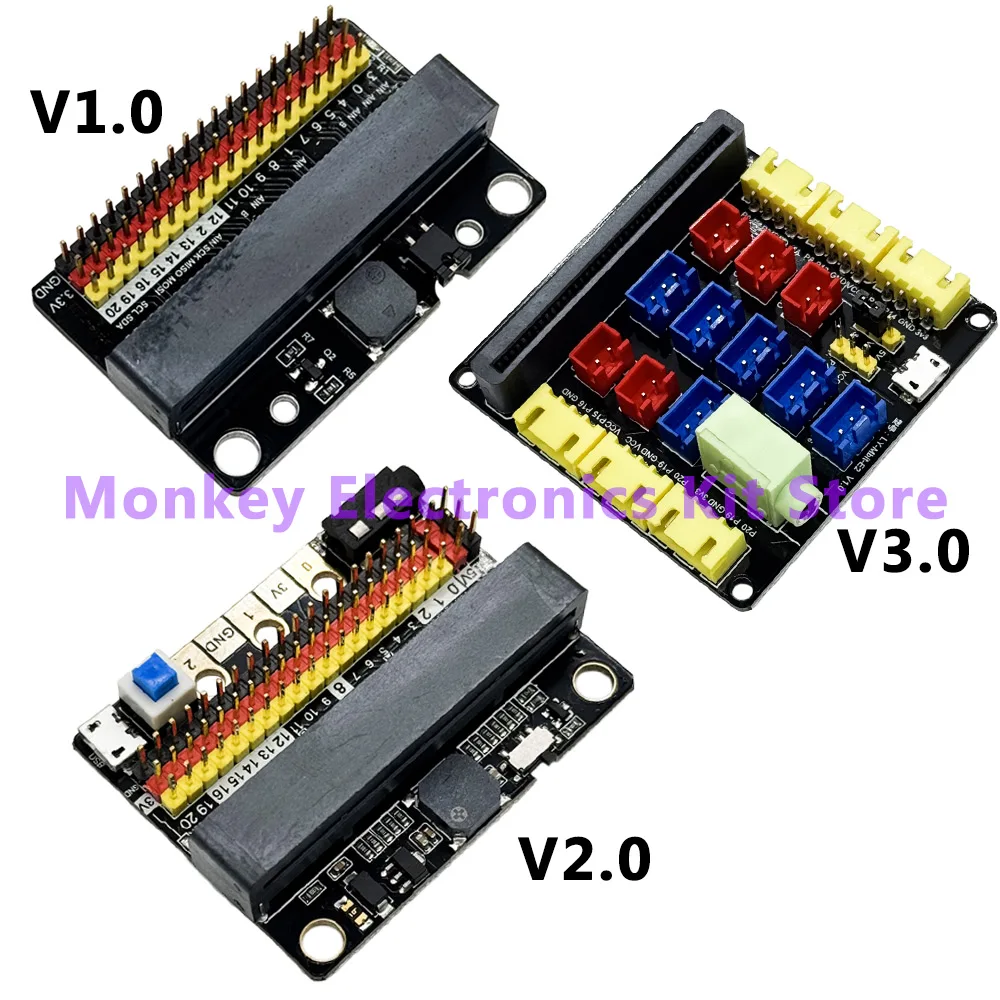 1PCS Micro:bit Expansion plate V1.0 , V2.0 , V3.0 suitable for micro:bit go NRF5182 Development board  Python connector