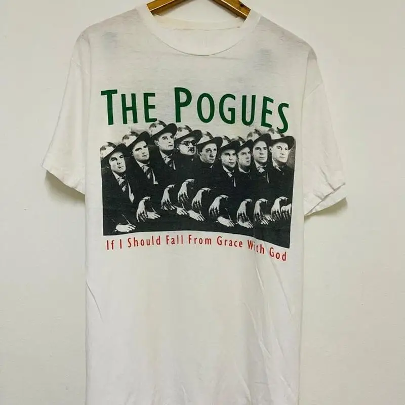 تي شيرت The Pogues If I Shoul Fall From Grace مقاس كامل S 5Xl