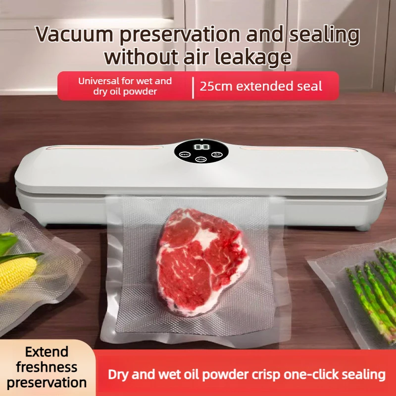 Food Preservation Sealing Machine, Household Small LCD Screen Automatic Vacuum Machine, One Machine for Multiple Purposes
