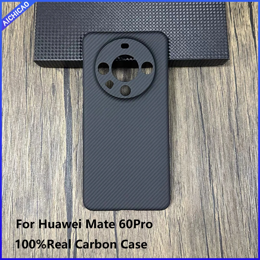 ACC-Real Carbon Fiber Phone Case for Huawei Mate 60 Pro, Aramid Fiber Case, Ultra-thin Anti-fall Business Mate 60Pro Case