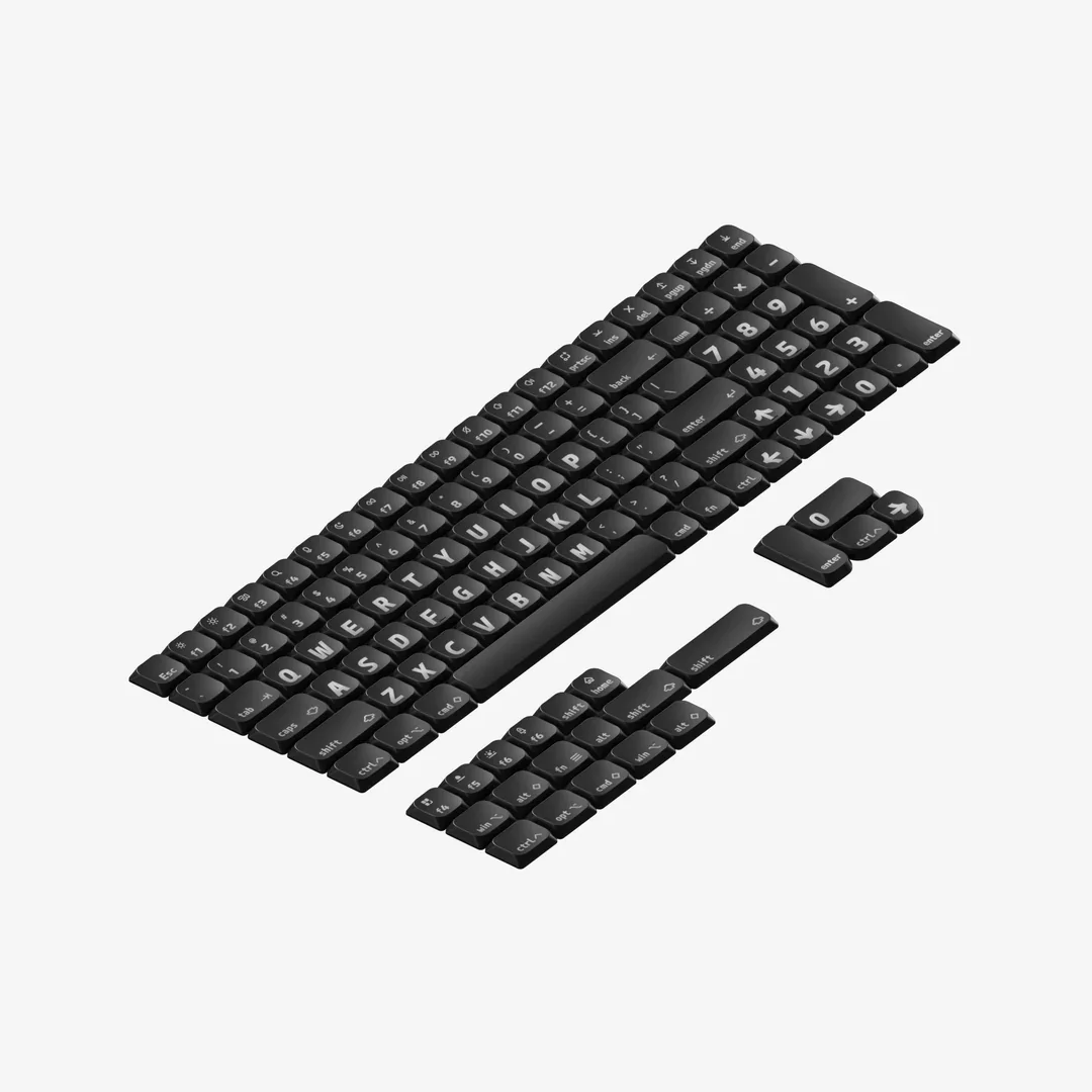 Imagem -03 - Nuphy® Canopus Shine-through Nsa pc Keycaps Black Air60 Henos75