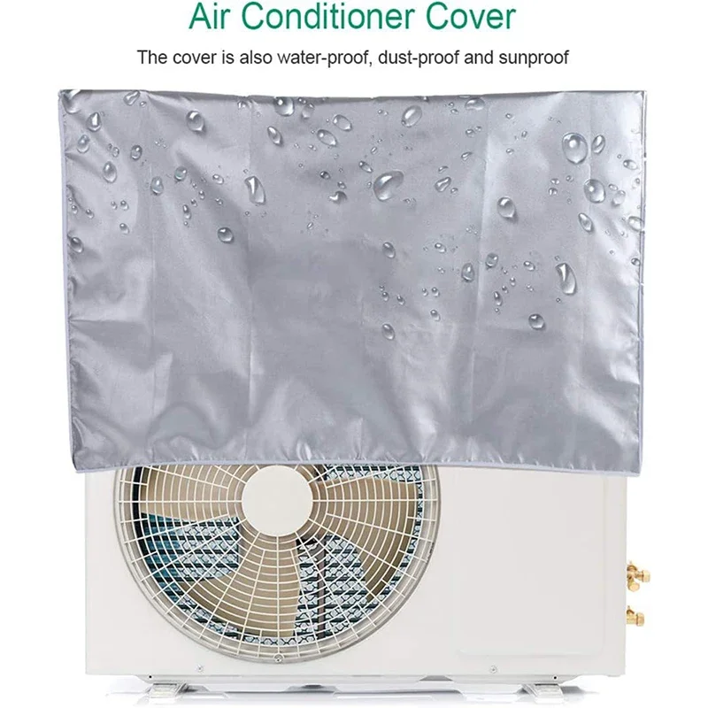 Big Waterproof Outdoor Air Conditioning Cover Dust Cover Clean Anti-Snow Rain Protection Main Engine Outer All-Inclusive Cover