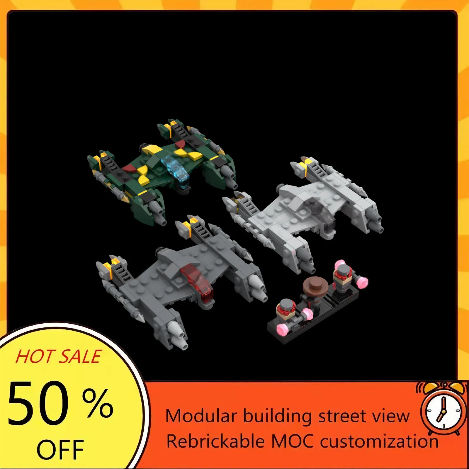 

Набор для сборки космического корабля из 328 деталей, популярная модель по мотивам фильма «Звездные войны», модульные строительные блоки, технологичный подарок, игрушка для детей на праздник