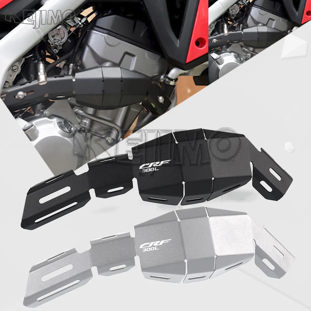 Protector de Tubo de Escape para HONDA CRF300L 2020-2025 2026, Cubierta Protectora de Aluminio CNC FMF PowerBomb, Protector Térmico para Motocross CRF 300 L