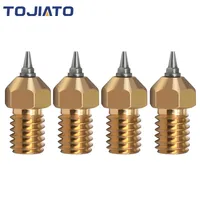 3D Printer Parts M6 V5 V6 Nozzle for E3D 0.2/0.3/0.4/0.5mm Removable Stainless Steel Tips for E3D V6 Hotend Nozzle 1.75mm