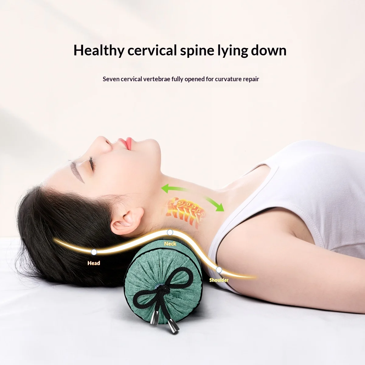 2026 New Bamboo Leaf Mat Neck Pillow Mugwort Cylindrical Candy Pillow Cervical Support Massage Wormwood Filling for Bed Sleeping