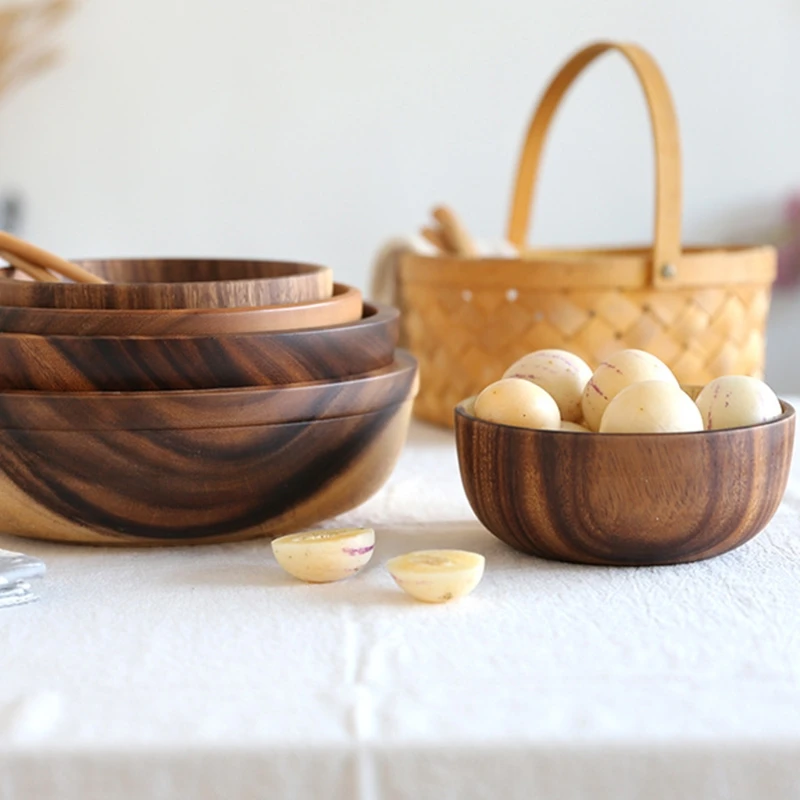 Wood Serving Trays Storage Trays Dessert Dinner Breads Fruit Snacks Food Display Dishes Tray for Kitchen 5 Styles Choose