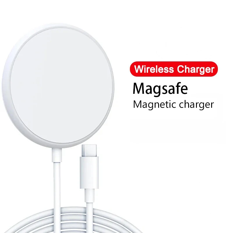 Магнитное беспроводное зарядное устройство USB + Type C для Magsafe IPhone 16 15 14 13 12 Pro Max прозрачная док-станция быстрой
