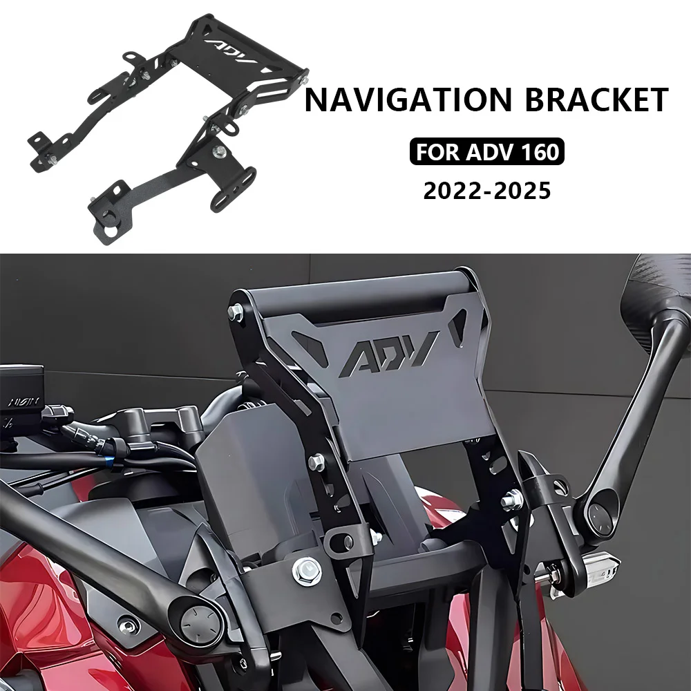 

For HONDA ADV 160 2022-2025 Motorcycle Windshield Forward Moving Bracket Adjustable Navigation Holder Accessories