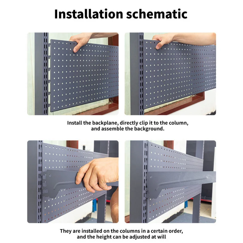 مخصص. عالية الجودة سوبر ماركت عرض الرف خفيفة واجب الخشب الصلب المعدات سعر جيد مخزن تخزين رف معدني قوس LED Li