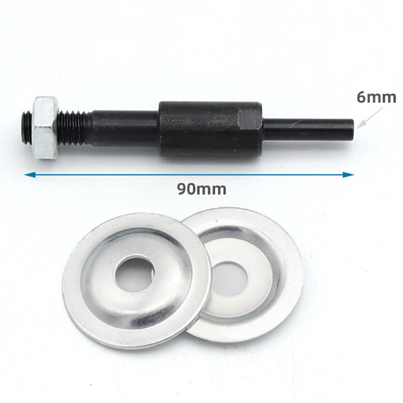 Grinding Wheel Shaft Arbor Threaded Shaft Iron Polisher Sander Accessory 6mm/8mm Grinder Extension Shaft for Wire Brush Wheel