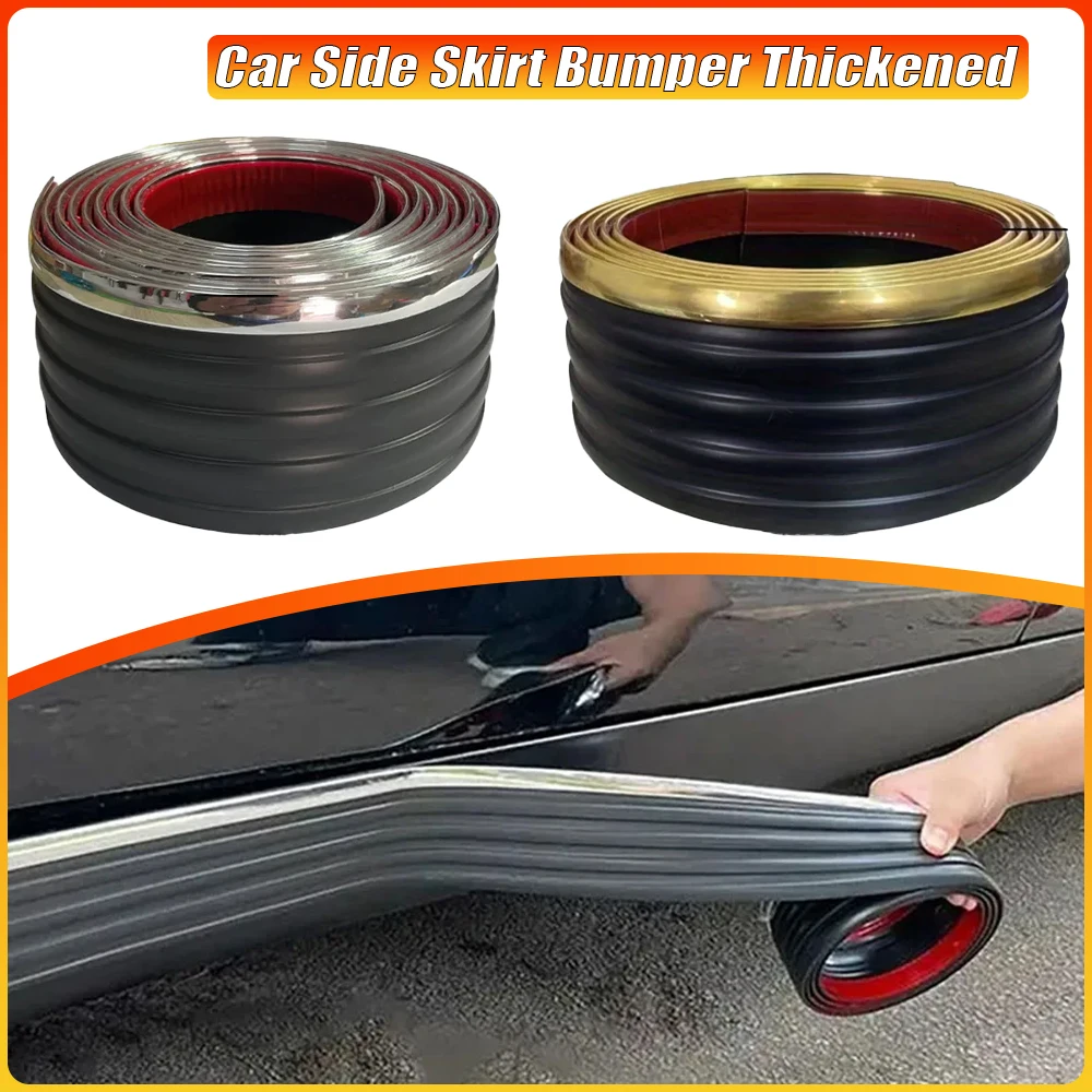 

Universal Anti-Scratch Car Side Skirt Bumper Thickened Decorative Strips Body Modification Shielding Skirts Protect Article