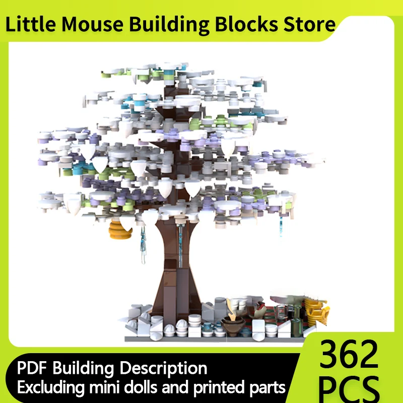 

City Street View Model MOC Building Bricks Little Winter Tree Modular Technology Gifts Holiday Assemble Children Toys Suithongep
