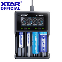 XTAR Smart USB C 18650 Battey Charger QC3.0 Fast Charge Rechargeable LI-ion Battery 18700 20700 26650 21700 AAA AA Charger VC4SL