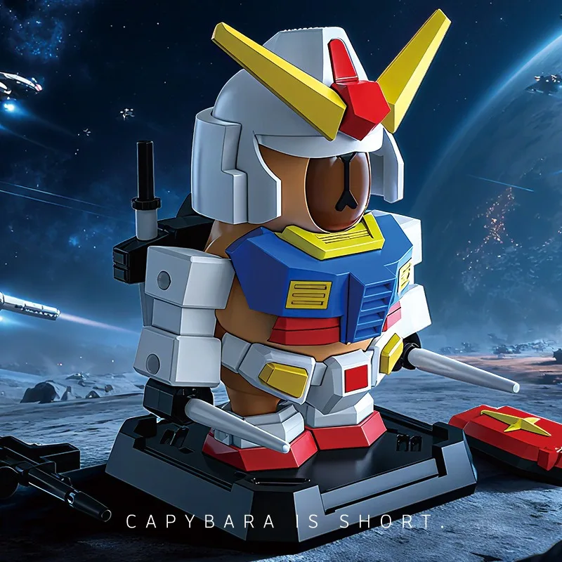 Rx-78-2 كابيبارا تجميع نموذج اللعب المفاصل المنقولة زينة للأقزام روبوت Mecha أطقم نماذج اللعب الهدايا #4